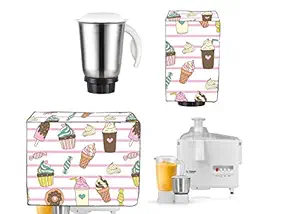 Shree Jee Printed Mixer & Grinder Cover(Pack of 2)Pink,Beige