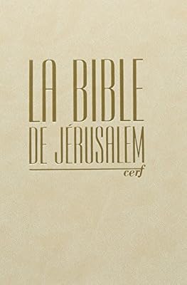la bible de jérusalem compacte, reliée, blanche dorée