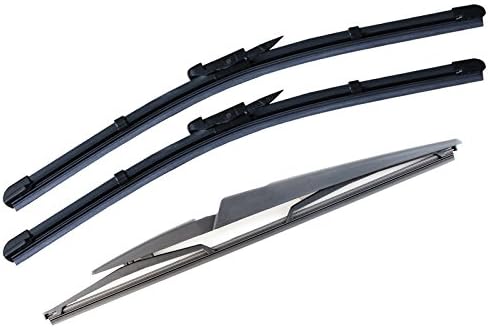 ACP Exact Specific Fit Front & Rear Wiper Blades Window Windscreen Service Set