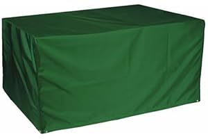 Bosmere Protector 6000 | Rectangular Garden Table Cover | L 130cm W 79cm H 71cm | 100% Waterproof, UV Protected, Heavy Duty 600D | 6 Year Guarantee | C550, Green