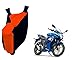 Auto Pearl Premium Quality - 100% Water Proof Orange Blue Bike Body Cover With Mirror Pockets, Buckle Belt, Carry Bag For - Suzuki Gixxer SF RS.1199.00