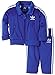 adidas Baby Tracksuit Firebird Tracksuit - True Blue/White, UK 0 - 3 Months