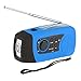 Produktbild IntiPal Kurbeldynamo Solar Radio Solarradio mit Kurbel LED Taschenlampe Notfall USB Handy Ladegerät Camping Outdoor (Blau Stil A)