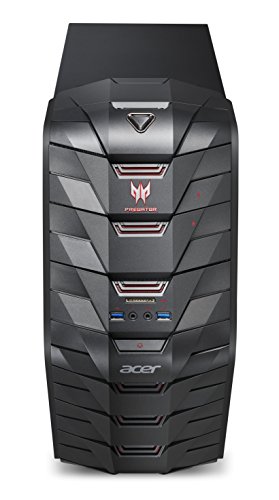 Acer Predator G3 (G3-710) Desktop-PC (Intel Core i5-7400, 8 RAM, NVIDIA GeForce GTX 1060 3GB, 2.000 GB HDD + 256 GB SSD, DVD SM, Win 10 Home) schwarz - 2