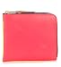 Produktbild Comme Des Garçons Portemonnaie Wallet in Leder in Fluo Rosa und Gelb