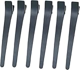 Eurostil compartment parentheses compartment clip clips 6 piece black plastic
