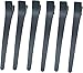 Eurostil compartment parentheses compartment clip clips 6 piece black plastic