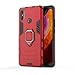 Produktbild Travel Lovers Xiaomi Mi Max 3 Hülle, Xiaomi Mi Max 3 Handyhülle, Hybrids Doppelte Schutzschicht Hardcase Tough Armor Stoßabweisende Tasche Stoßfest Bumper für Xiaomi Mi Max 3 6.9",Rojo