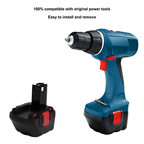 Creabest 12V 3000mAh Ni-MH Ersatz-Werkzeug Akku für Bosch 22612 3360 3455 32612 3360K 3455-01 BAT043 BAT045 BAT046 BAT049 BAT139 2607335274 2607335709 2609200306 Exact 700 PSB 12VE-2 GBH 12VRE GLI 12V GSB 12VE-2 GSR 12VE-2 PAG 12V PLI 12V PSR 12VE-2 - 7