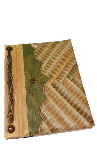 Naturesco Originelles Gästebuch Notizbuch Tagebuch "Wave" 22x17cm - ca. 50 Seiten - echte Handarbeit