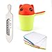 Produktbild Lantelme 5653 mit Badethermometer, Babywaschlappen und Wasserbecher Badeset Kunststoff Farben gelb, orange und weiß