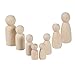 Produktbild Figuren Holzfiguren,8 Stücke Familie DIY Holzfiguren Figurenkegel Spielfiguren zum Bemalen Basteln Holz Puppen Krippenfiguren Spielfiguren Mann Frau Junge Mädchen Kinder