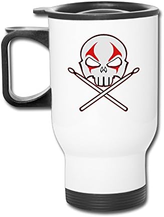 KARROW Rock And Roll Heavy Metal Skull Tumblers Travel Mugs