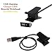 Produktbild HKFV USB-Ladekabel Armband Armband für Fitbit Alta Fitbit Alta Smartwatch Ladekabel USB Charging Cable for Fitbit Alta