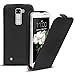 Produktbild Conie BF17467 Basic Flip Kompatibel mit LG K8, PU Leder Hülle Cover Klapphülle für K8 Tasche Schwarz