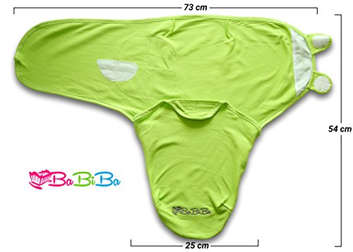 Baby Pucksack, 3er Set, 100% Premium Baumwolle, Extra Feste Klettverschluss-Nähte, Ideal für Säuglinge und Schreibabys (0-3 Monate, 3-6 kg), für Sommer, Herbst Winter und Frühling - 6