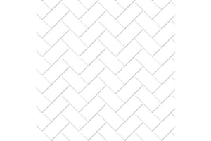 Melody Jane Casa de Muñecas Blanco Espiguilla Metro Azulejos Brillo Tarjeta Suelo 1:12 Escala