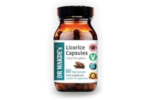 DR WAKDE's Licorice Capsules (60 Veg Caps, Ayurvedic Supplement, Vegan, Herbal, Natural, Made in The UK)