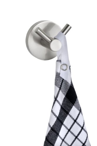 WENKO 20506100 Power-Loc Wandhaken Duo Pineto – Befestigen ohne bohren, Zinkdruckguss, 5.2 x 4 x 5.2 cm, Matt - 3