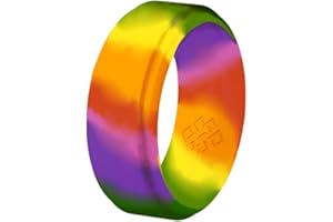 Knot Theory Silicone Rings for Men & Women, Breathable Comfort Fit Silicone Wedding Bands. Custom Engraving Rubber Wedding Rings