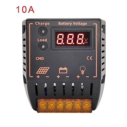 Preisvergleich Produktbild Yao Solar Panel Battery Regler LCD 10 / 20A Laderegler 12V / 24V Auto Schwarz