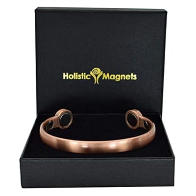 Xxl Solid Copper Magnetic Bracelet For Men Copper Bangle Holistic Magnetic Band With Large High Power Neodymium Magnets Unisex Adjustable Extra Large-hpch (xxl: Wrist 23-26cm/9-10")