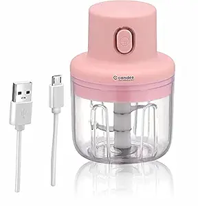 Candes Photon Electric Mini Chopper with USB - Portable Small Food Processor for Garlic/Chili/Ginger/Onion