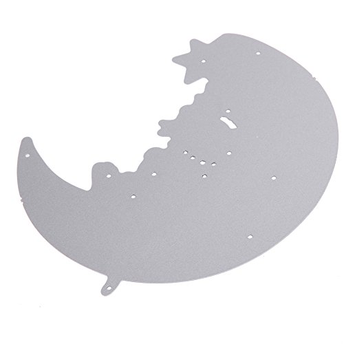 Amazingdeal365 niedliche Mond Metall Form Schablonen Schneiden DIY Dekor Sammelalbum Karten Buchzeichen Lesezeichen als Geschenk für Freunde Geburtstag Kinder,Kindergarten Hobby Schule Handarbeit Unterricht usw. Ein tolles Geschenk! - 6