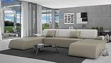 Die Couch-Garnitur bietet genug Platz für die ganze Familie und lädt mit ihrer Größe zum Relaxen ein✔