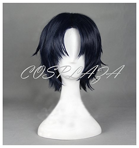 COSPLAZA Cosplay Wig Seraph of the end Guren Ichinose Short Dark Blue Halloween Hair