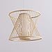 Produktbild OOFAY LIGHT Modern Minimalistische Kreativ Design Runde Pendelleuchte Bambus 1 flammig Hängeleuchte Hängelampe Esszimmer Küche Flur Loft Hängelampe Decken Beleuchtung Leuchte Rus