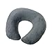 Produktbild FakeFace® Neu Aufblasbares Nackenkissen Nackenhörnchen Nackenstützen Ultraleichte für Reise zuhause Grau
