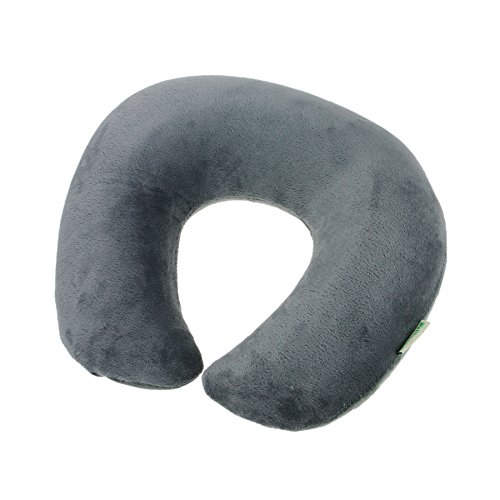 Preisvergleich Produktbild FakeFace® Neu Aufblasbares Nackenkissen Nackenhörnchen Nackenstützen Ultraleichte für Reise zuhause Grau