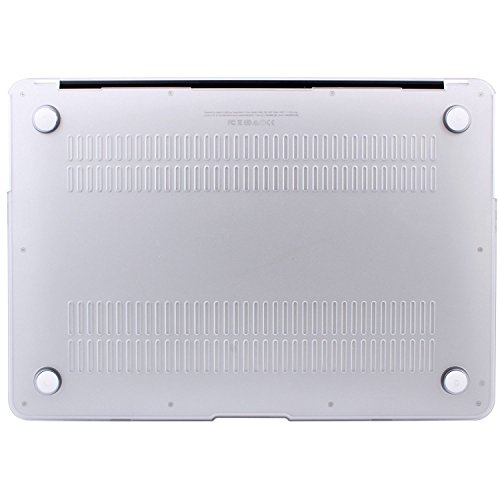 STONG Matte Gummierte Harte Schutzhülle für Macbook Air 13“ Hülle Cover Schale Schutz Hülle Tasche Silicon Case Shell Hard Plastik mattiert SchutzTasche + tpu Tastatur-Schutzfolie (Weiß) - 7