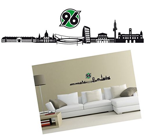 Preisvergleich Produktbild Wandtattoo Skyline Hannover 96, Wand Tattoo, Aufkleber