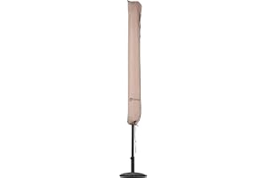 Sekey parasoll, skyddsfodral med stång, skydd för Ø 350 cm/200 x 300 cm trädgårdsparasoll, skydd för marknadsparaply/balkongs