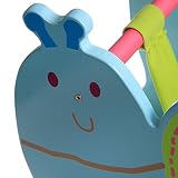 Labebe - Kinder Holz Schaukel Schnecke (Blau) - 