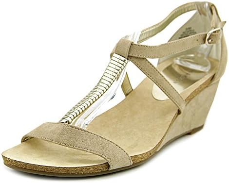 Anne Klein AK Jerica Women US 7 Tan Wedge Sandal