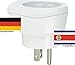 Produktbild Design Reisestecker Adapter für Costa Rica auf Deutschland Schukostecker, Umwandlungsstecker CR-D
