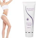 CUIDADO DE LA PIEL: La crema depilatoria incluye factores de blanqueamiento.Cuando se utiliza la crema de quita el vello para eliminar el vello, también aumenta el contenido de humedad de la piel.Nutre, blanquea e hidrata tu piel, mejora la sequedad y la aspereza