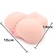 Produktbild Silikon Masturbator 3D Arsch, Männer Sexspielzeug, 16x14x12cm, 750gr, Realistische Sex Spielzeug mit 2 Öffnungen Vagina und After, Po, Anal, Analsex, Torso, Vagine