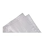 Tamaño: 3 x 4 metros. Tec Hit 884304 - Lona con armado, muy pesada, 230 g/m², 3 x 4 m, transparente