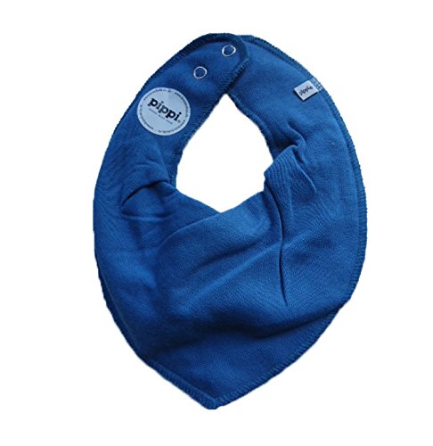 Pippi 3er Set Baby Dreieckstuch Halstuch Lätzchen uni navy & Wale & uni mittelblau - 2