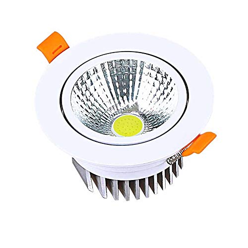Preisvergleich Produktbild Modenny Aluminium-LED-Deckeneinbaustrahler-Sc... Kabinett-Scheinwerfer Downlight weiße / warme weiße Schmuck-Anzeige Downlamp Ultra helle Platten-helle Dekoration Büro-Mall-Korridor-Hote