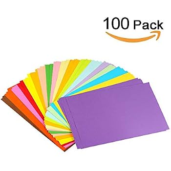 Lot De 50 Feuilles Cartonnées A4 210g/m² – Couleurs Arc-en-ciel, 100% Recyclé – Idéal Pour Bricolage, école