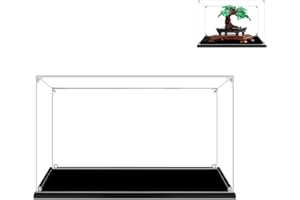 Hosdiy 3mm Acrilico Teca per (Bonsai 10281) Modello - Teca Vetrina Compatibile con Lego 10281 (Solo Vetrina, Senza Modello)