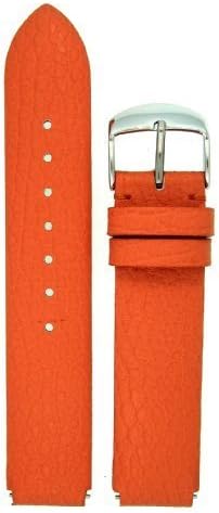 Fits Philip Stein Size 1 18mm Creamcicle Orange Calf Leather Watchband with Spring Bars By JP Leatherworks