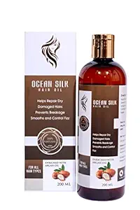 OceanSilk Hair Oil Enriched With Argan Oil Helps Repair Damaged Dry Hair -200ml