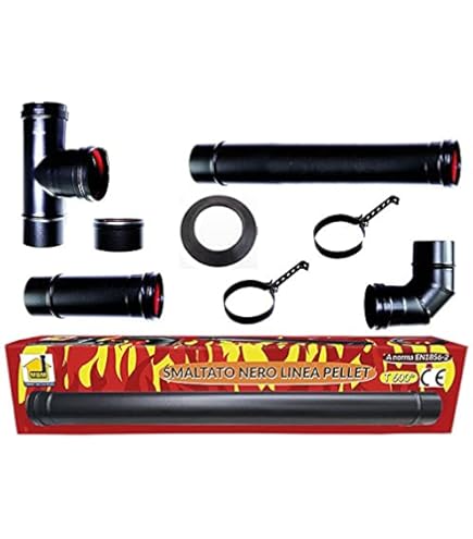 Pelletkachelpijp SPP 80 mm - 25 cm