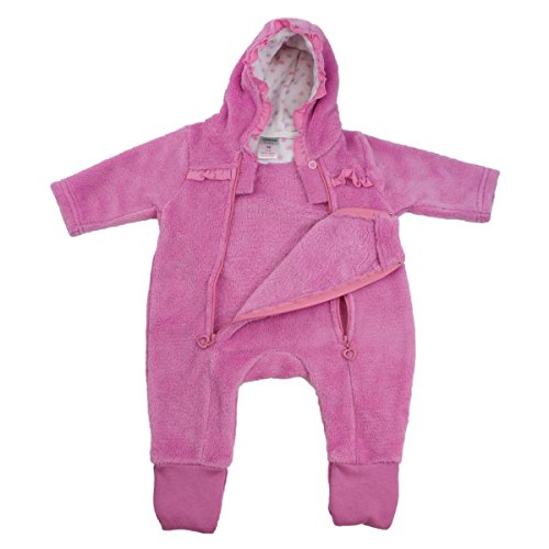 Jacky girl's fleecy car suit, Dream, pink, 6 months (68 cm), 322429